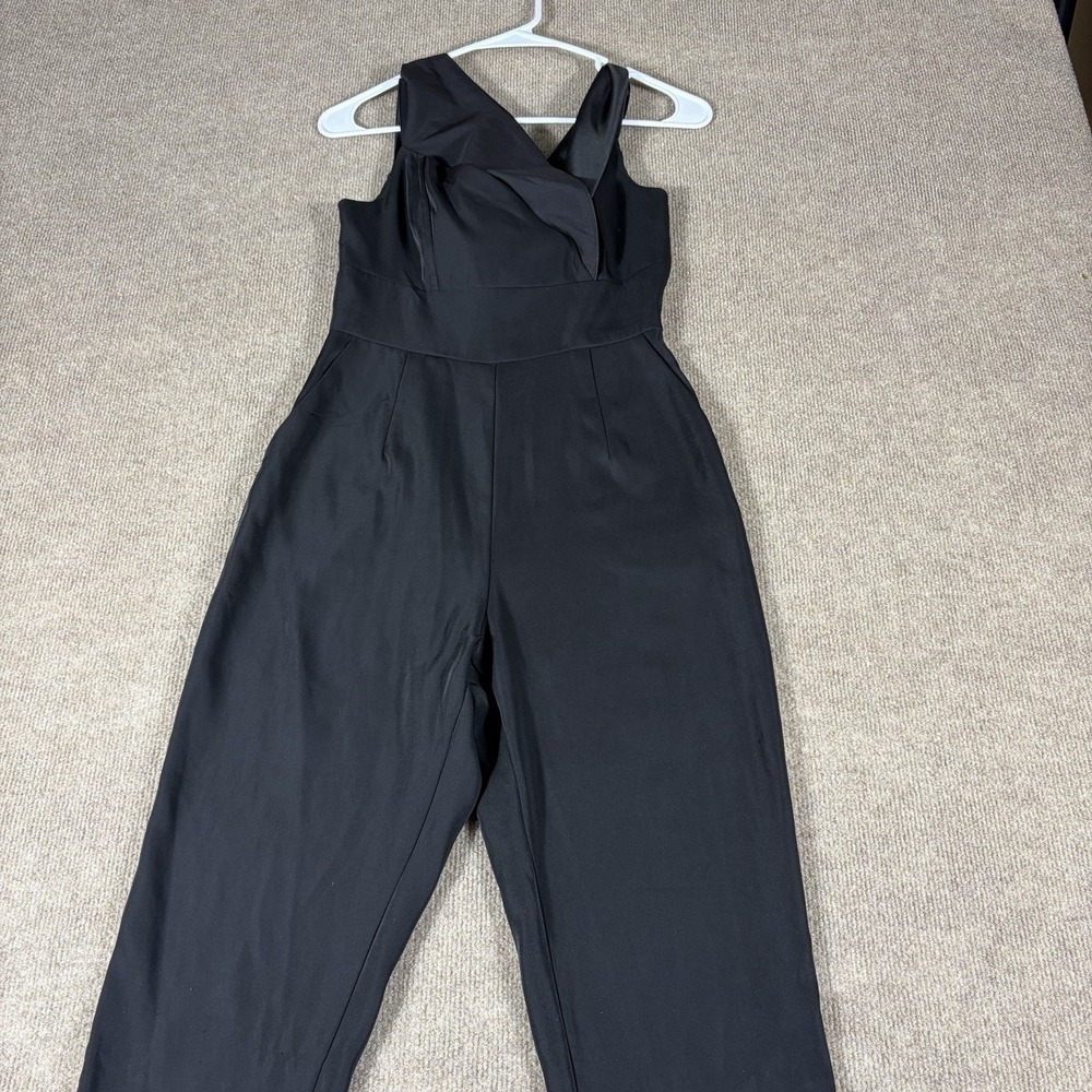 Lavish‎ Alice Womens US 4 Black Sleeveless Wide Leg Formal Jumpsuit